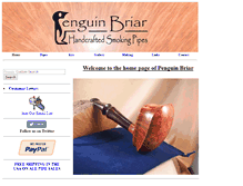 Tablet Screenshot of penguinbriar.com